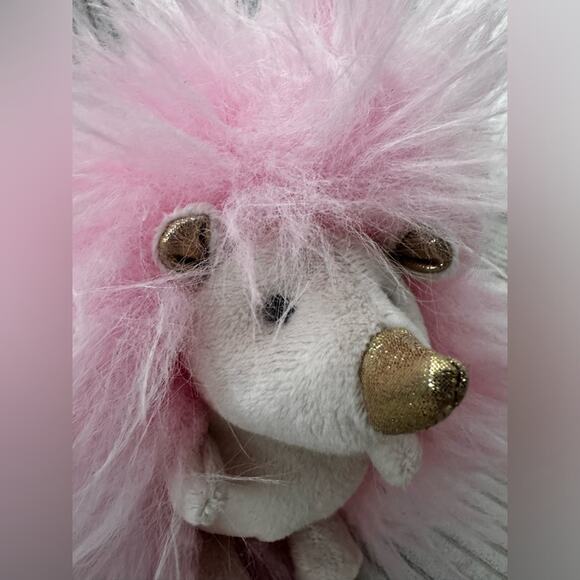FAO Schwarz 6" Sparklers Pink Hedgehog Toy Plush - Picture 12 of 15